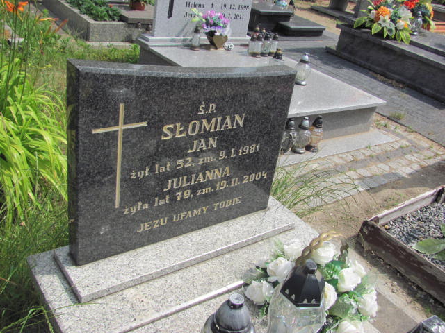 Jan Słomian Przystajń - Grobonet - Wyszukiwarka osób pochowanych