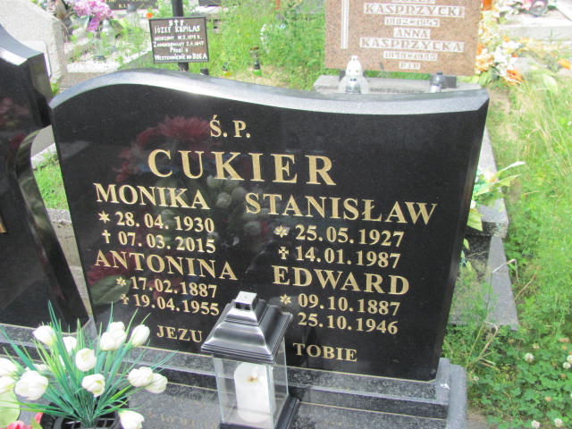 Stanisław Cukier 1927 Przystajń - Grobonet - Wyszukiwarka osób pochowanych