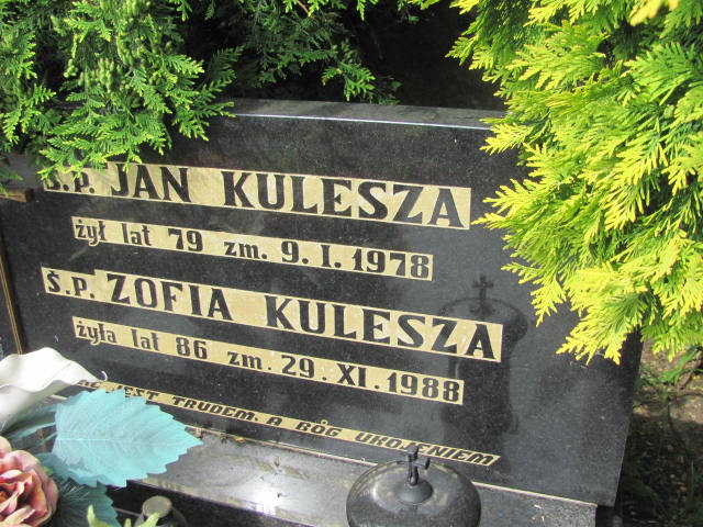 Jan Kulesza Przystajń - Grobonet - Wyszukiwarka osób pochowanych
