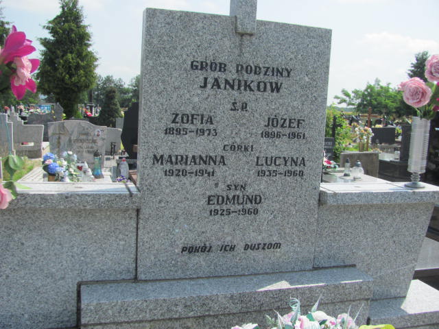 Zofia Janik 1894 Przystajń - Grobonet - Wyszukiwarka osób pochowanych