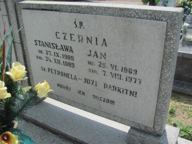 Stanisława Czernia 1909 Przystajń - Grobonet - Wyszukiwarka osób pochowanych